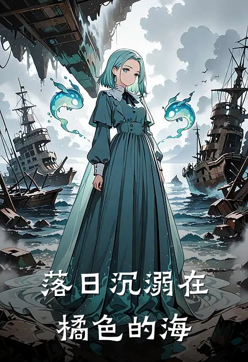 落日沉溺在橘色的海